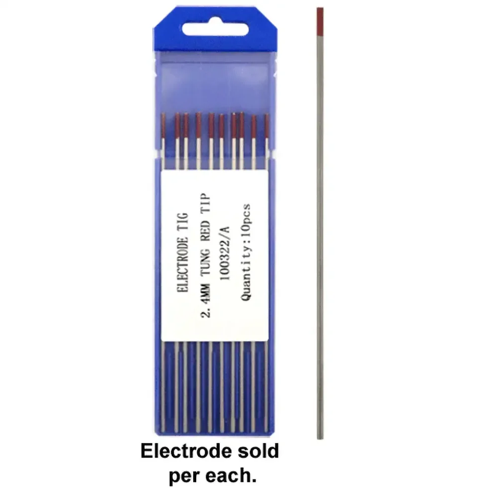 TUNGSTEN ELECTRODES THORIATED 2 4 X 150MM