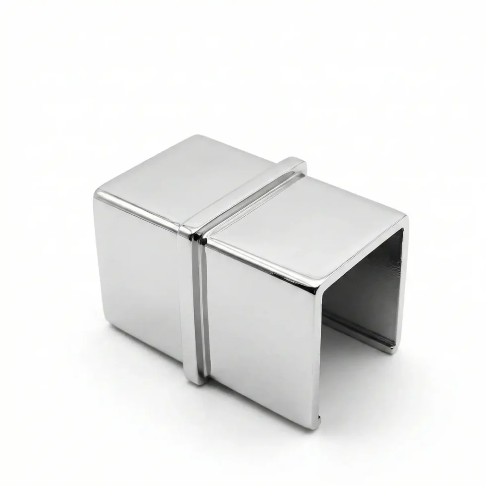 balustrade tube connector slotted square 25x21mm