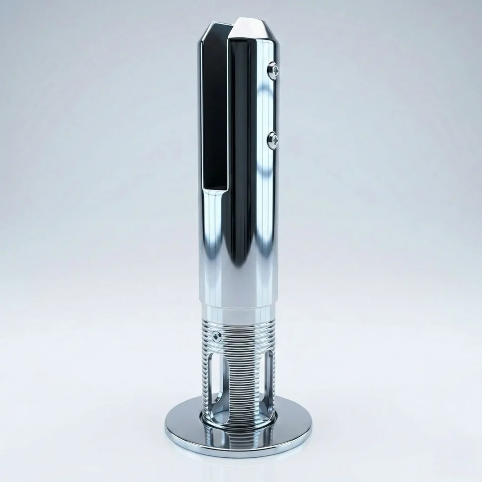 balustrader frameless glass spigot coredrill round 50mm