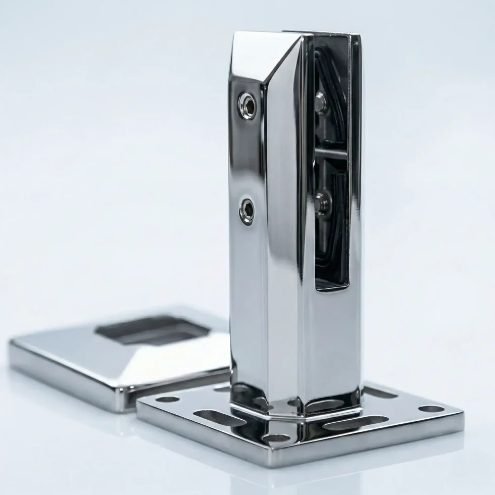 balustrader frameless glass spigot threaded rod square 50mm