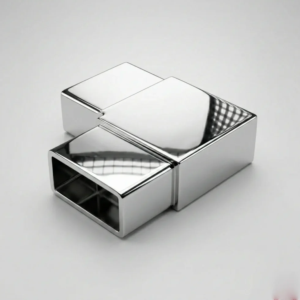 balustrader slotted fitting bend 90deg rectangular 50x25mm