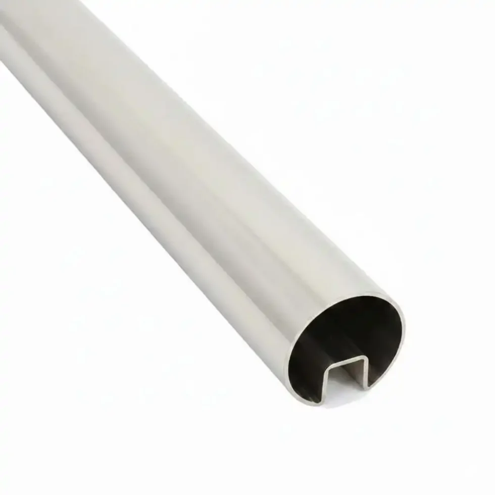 50.8mm slotted round stainless steel tube 5.8m for DIY glass balustrade top rail South Africa